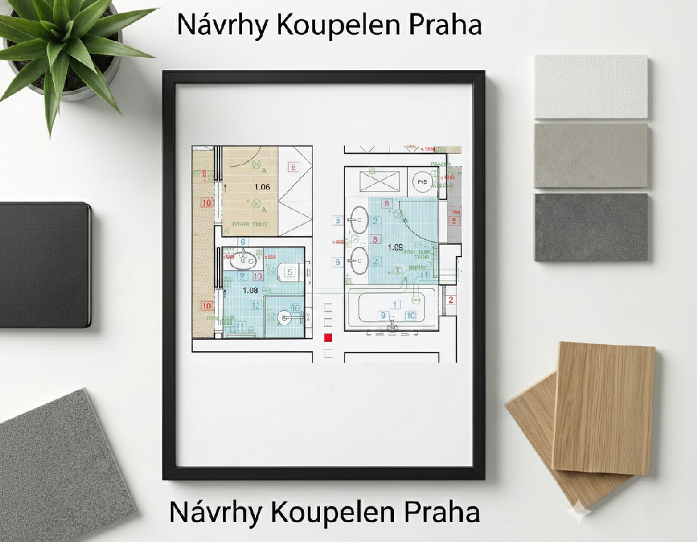 ​Návrhy koupelen Praha